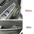 thumbnail image 3 of unique High qualityFor Encino 2018-2021 Carbon Fiber Window Lift Switch Button Panel Cover Interior Door Armrest Trim, 3 of 5