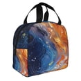 thumbnail image 2 of Salouo Galactic Dog Swirls Art for Unisex Lunch Bag Leakproof Lunch Tote Large Capacity Reusable Insulated Lunch Box Cooler Lunch Container for Work/Office/Picnic/Travel-Black, 2 of 8