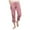 Pink-11, variant on REALiKUN Womens Cargo Crop Pants Lightweight Quick Dry Athletic Capris Summer Loose Fit Elastic Waist Sports Hiking Pants