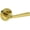 Lifetime Polished Brass, variant on Baldwin HDKINSRR044 Kingvale Non-Turning One-Sided Dummy Door Lever - Brass