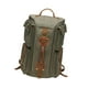 thumbnail image 4 of Mochila de lona para hombre, resistente al agua, bolsa de viaje para trabajo de negocios. Verde, 4 of 9