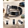 thumbnail image 4 of Wearlizer Beaded Agate Band Compatible with Apple Watch 38/40/41/42/44/45/46/49mm, Handmade Natural Stone Stretch Bracelet for Women, Boho Strap for iWatch Series 11/10/9/8/7/6/5/4/SE/Ultra, 4 of 7
