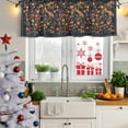 thumbnail image 5 of 2 Pack Valances for Window, Boho Flowers Short Curtains for Kitchen Bedroom Living Room, Spring Abstract Watercolor Floral Leaf Rod Pocket Small Window Treatment Valance Drapes 42 x 12 Inch, 5 of 8