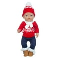 thumbnail image 1 of XWSHYW Juguetes para Niños Pequeños Disfraz de Muñeca de Navidad, Decoraciones Navideñas, Disfraz de Muñeca, Ropa Diy, Ropa de Muñeca de Navidad, Traje de Muñeca de Navidad, 1 of 6