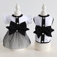 thumbnail image 3 of Small Dog Dress,Cute Dog Wedding Dresses with Bow, Black Tutu Lace Pet Princess Dress, Dog Dance Skirt Costume Camp Party Dress XL Skirt, 3 of 7