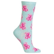 Hot Sox Womens Octopus Crew Socks, Womens Shoe Size 4-10.5, Mint Melange