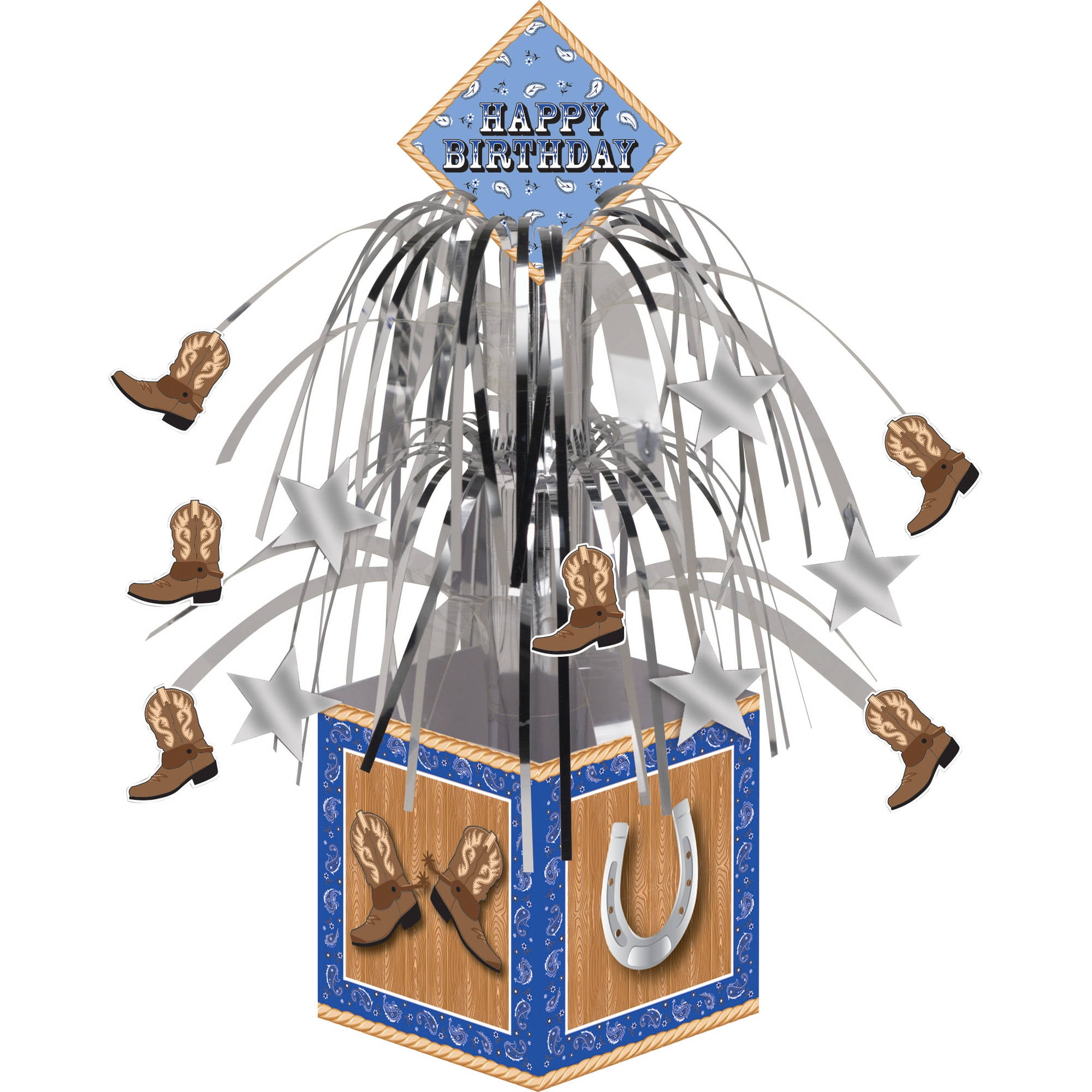 Blue Bandana Cowboy Centerpiece