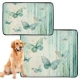 thumbnail image 2 of Qxltty Light Green Butterfly Cat litter Pads Pet Set of 3 Diaper Mats Center Anti-leakage Layer Absorbent Soft and Comfortable, 2 of 7