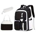 thumbnail image 4 of Weebloom Large School Backpack With Lunch Box Pencil Case For Kids Boys Girls Cute 3Pcs School Bags Set Travel Lightweight Casual Daypack Bookbag Elementary Middle High School Beige, 4 of 4
