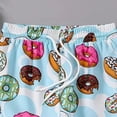thumbnail image 6 of Quealent Boy's Patchwork Drawstring Waist Printed Summer Boho Track Shorts Light Blue for Size 3-4 Years, 6 of 7