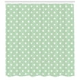 thumbnail image 3 of Ambesonne Mint Shower Curtain, Classical Vintage Fresh, 69"Wx75"L, Mint Green and White, 3 of 3