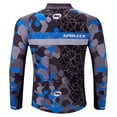 thumbnail image 3 of Mens Bicycling Jersey Set Long Sleeve MTB Riding Suits Quick Dry Cycling Shirts with Cycle Pants Padded Blue XXL, 3 of 10