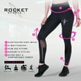 thumbnail image 4 of Rocketsports-1 Women's Mesh Leggings with Pockets - Stylish and Comfortable Moisture Wicking Leggings - Black - Medium, 4 of 4