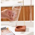 thumbnail image 3 of Incense Holder, Incense Stick Holder with Removable Glass Ash Catcher and Storage Tube, Wood and Metal Oud Burner with Ash Brush for Yoga Spa Madiation Relaxation, Home Decor, 3 of 8