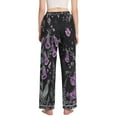 thumbnail image 3 of FORMRS Women's Pajama Pants with Pockets Soft Comfy Loungewear Sleep Bottom, Sizes S-2XL, Gothic Floral Print, 3 of 8