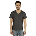 thumbnail image 1 of Inkmeso T-Shirt de Base à Col en V pour Homme, Manches Courtes, Uni, Coupe Régulière, en Coton, 1 of 7