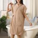 thumbnail image 4 of HongQid Women'S Soft Robes Bath Robe After Shower Female Plush Spa Bathrobes Sleeveless Lightweight With Pockets, 4 of 4