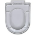 thumbnail image 3 of White Soft-close Toilet Seat Square, 3 of 5