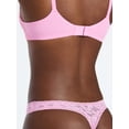 thumbnail image 4 of Joyspun Women's Soft Touch Lace Thong Panties, 4-Pack, Sizes XS-3XL, 4 of 9