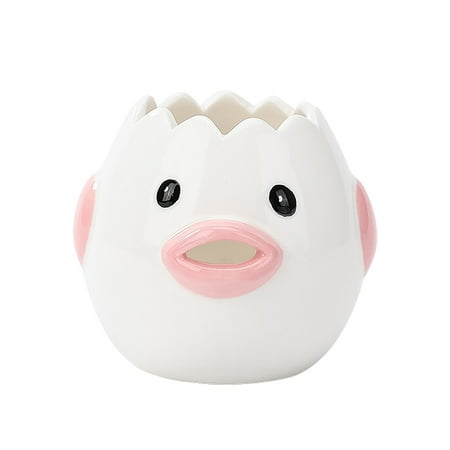 

Fuieoe Kitchen Cute Little Chicken Ceramic White Separator Baking Liquid Separation Kitchen Gadgets Clearance