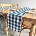 thumbnail image 4 of Checkered Cotton Linen Table Runner Farmhouse Style Dining Table Decor for Indoor Outdoor Use, 4 of 6