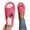Hot Pink, variant on Women's Open Toe Slippers Fuzzy House Slippers Bath Shoe Cozy Criss Crossed Strap Slides Slippers For Ladies