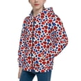 thumbnail image 2 of Kdxio Ladybugs Pattern Kids Boys Girls Zip Up Hoodie 3D Printed Hooded Sweatshirt Hoody Coat with Pocket 7-12 Y-Medium, 2 of 6