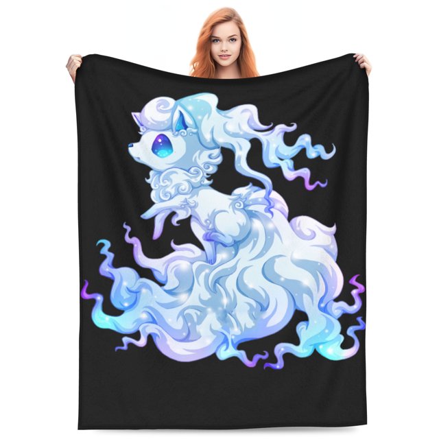 Manta de dibujos animados Vulpix, manta de vellón ultra suave y acogedora de lujo para sofá cama, mantas de franela cálidas para todas las estaciones, ropa de cama para niños, adolescentes y adultos