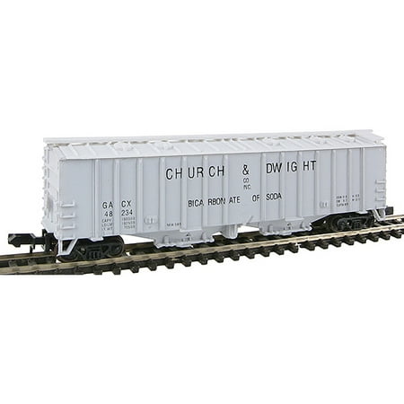 - Bowser N Scale Airslide Covered Hopper Freight Car Church Dwight #48234
