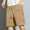Khaki, variant on YLSDY Fashion Mens Casual Mid Waist Pant Short Cargo Pant Solid Splice Pocket Shorts Fashion Drawstring Solid Loose Pant Short Fitness Sports Shorts Black XXXL