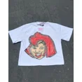 thumbnail image 3 of Conjunto de dos piezas Y2k, nueva camiseta y pantalones cortos con estampado de dibujos animados para hombres y mujeres, camiseta con estampado de algodón, pantalones cortos casuales estilo Harajuku y, 3 of 5