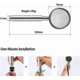 thumbnail image 5 of ZHAOCHENG Cabezal de ducha de alta presión de acero inoxidable 304, ahorro de agua, ducha de mano para bañera, fácil instalación, 5 of 5