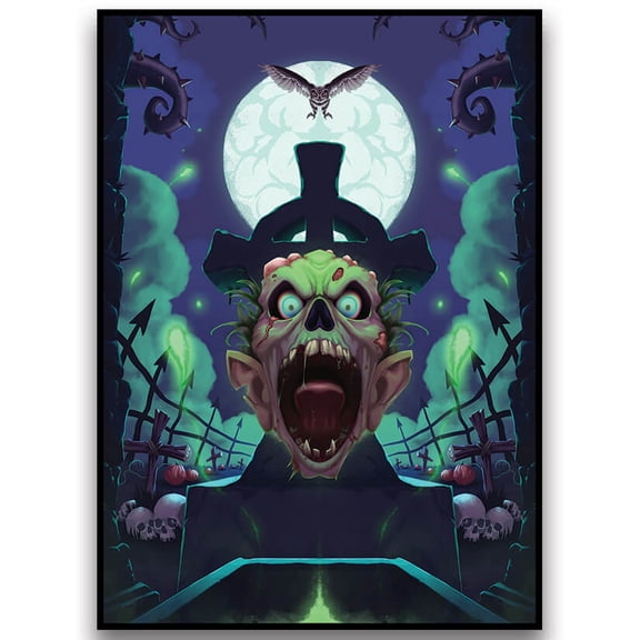 Fantasy North - Zombies - Heritage Card Backs - 100 Textured Matte TCG Card Sleeves - Fits Magic MTG Commander Pokemon and Other Card Games - Playing Card Sleeves