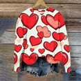thumbnail image 5 of FDGIU Women's Valentine's Day Sweatshirt - Cute Red Graphic Pullover, Warm & Soft Comfy Holiday Gift, 5 of 5