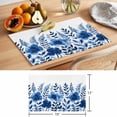 thumbnail image 6 of Spring Flower Placemats Set of 4, Watercolor Blue Floral Leaf Plant Vintage Non-Slip Place Mats Washable Table Mats for Kitchen Dining Table Decorations Indoor/Outdoor, 6 of 9