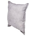 thumbnail image 6 of Mainstays Faux Suede Decorative Square Throw Pillow with Flange, 18" x 18", Grey, 6 of 7