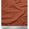 thumbnail image 1 of Soimoi Poly Georgette Fabric Red Berries Shirting Print Sewing Fabric Yard 52 Inch Wide, 1 of 1
