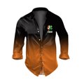 thumbnail image 2 of Blusa y camisa de manga larga con cuello vuelto para hombre, informal, a la moda, con botones, estampado degradado, camisa de manga larga con cuello vuelto, blusa de poliéster para hombre, 2 of 3