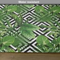thumbnail image 6 of Ambesonne Abstract Place Mats Set of 4, Modern Coconut Palm, Standard Size, Black White Hunter Green, 6 of 6