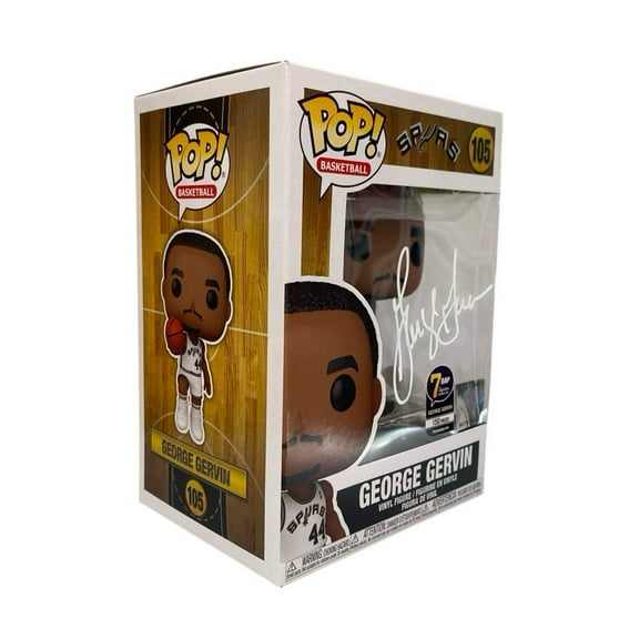 Funko Pop George Gervin #105 Spurs NBA Basketball - Signed Autographed