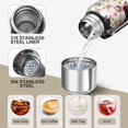 thumbnail image 3 of 20 Oz Husky and Pink Flower Coffee Tumbler Double Wall Insulated Stainless Steel Water Bottle | Metal Reusable Thermoses Flask with Cup Cap | Leak & Sweat Proof with Anti-Dust Lid, 3 of 7