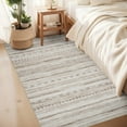 thumbnail image 2 of VUNATE 3'x5' Area Rugs for Living Room Washable Rugs Boho Moroccan Area Rug Soft Neutral Geometric Bohemian Carpet Distressed Indoor Rug for Bedroom Dining Room Office Foldable Nonslip Rug Brown, 2 of 5