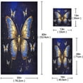 thumbnail image 3 of Coolnut 3 Piece Bath Towels Set, Super Soft Absorbent Gold Butterfly Towels for Bathroom Gym Spa Hotel Decor Wash cloth, 3 of 7