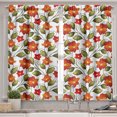 thumbnail image 2 of Ambesonne Floral Valance & Curtain, Boho Herbs Lily Nature, 55"x36", Olive Green Orange White, 2 of 6