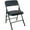 Black Fabric/Black Frame, variant on BizChair Black Padded Metal Folding Chair - Black 1-in Fabric Seat