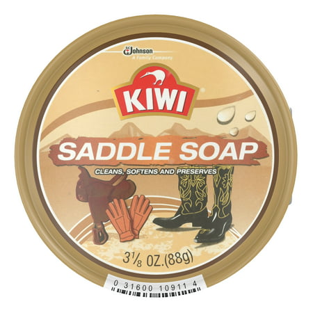 KIWI Leather Outdoor Saddle Soap 3.125 oz (Best Saddle Cleaner And Conditioner)