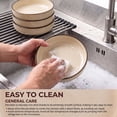thumbnail image 3 of Onader Pasta Bowls Set of 4, 35oz Large Pasta Bowls for Serving, Wide Bowl Plates for Kitchen, Double Reactive Glaze, Microwave and Dishwasher Safe - Sandy Beige, 3 of 10