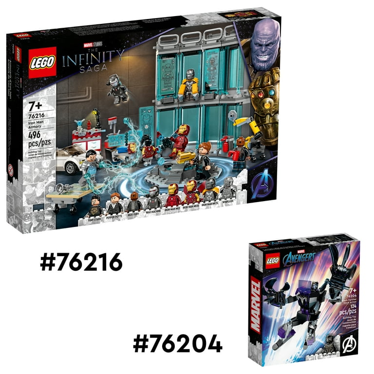 LEGO Marvel Iron Man Infinity Saga Armory 76216 with Bonus LEGO
