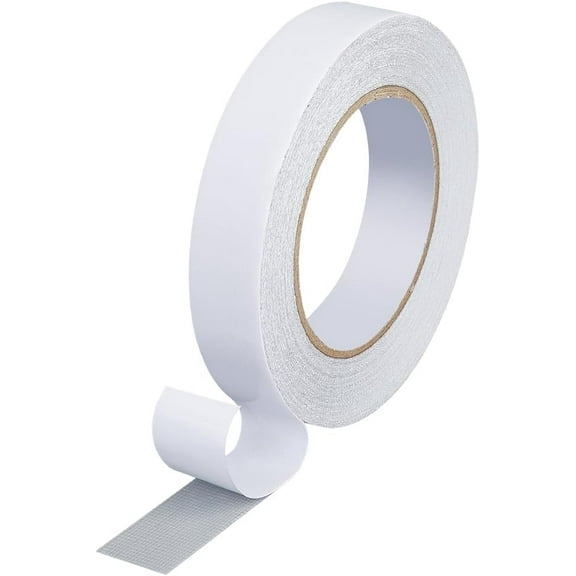 Adhesive Patch Tape Floor Marking Tape for Fixing Carpet Clothing Patches White 24x0.5mm 20m/roll