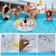 thumbnail image 4 of Inflatable Drink Holder Floating Bar, Juice Beer Beverage Tray Fruit Salad Buffet Server Large Capacity for Outdoor Summer Pool Beach Pool Party Spa (Transparent), 4 of 5
